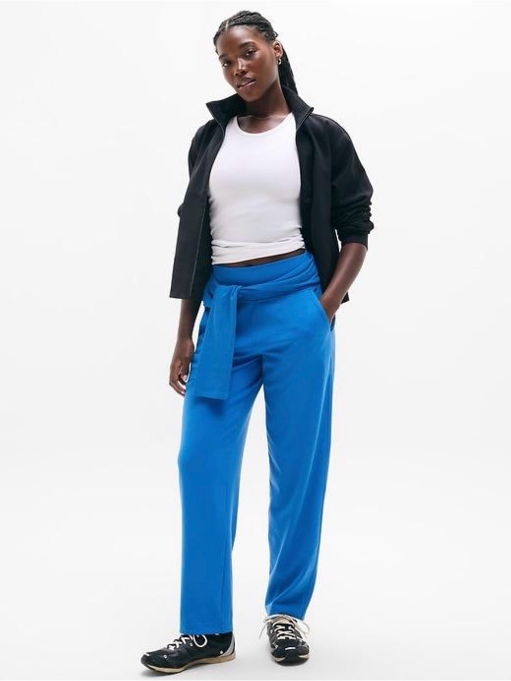 Athleta Venice Straight Leg Pant.  Breaker Blue .  Large New withou tags